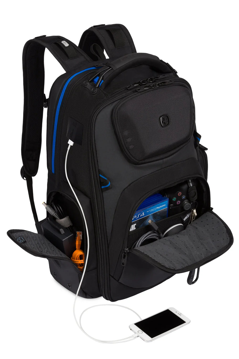 SWISSGEAR Gamer Pro USB Gaming ScanSmart Laptop Backpack - Image 4