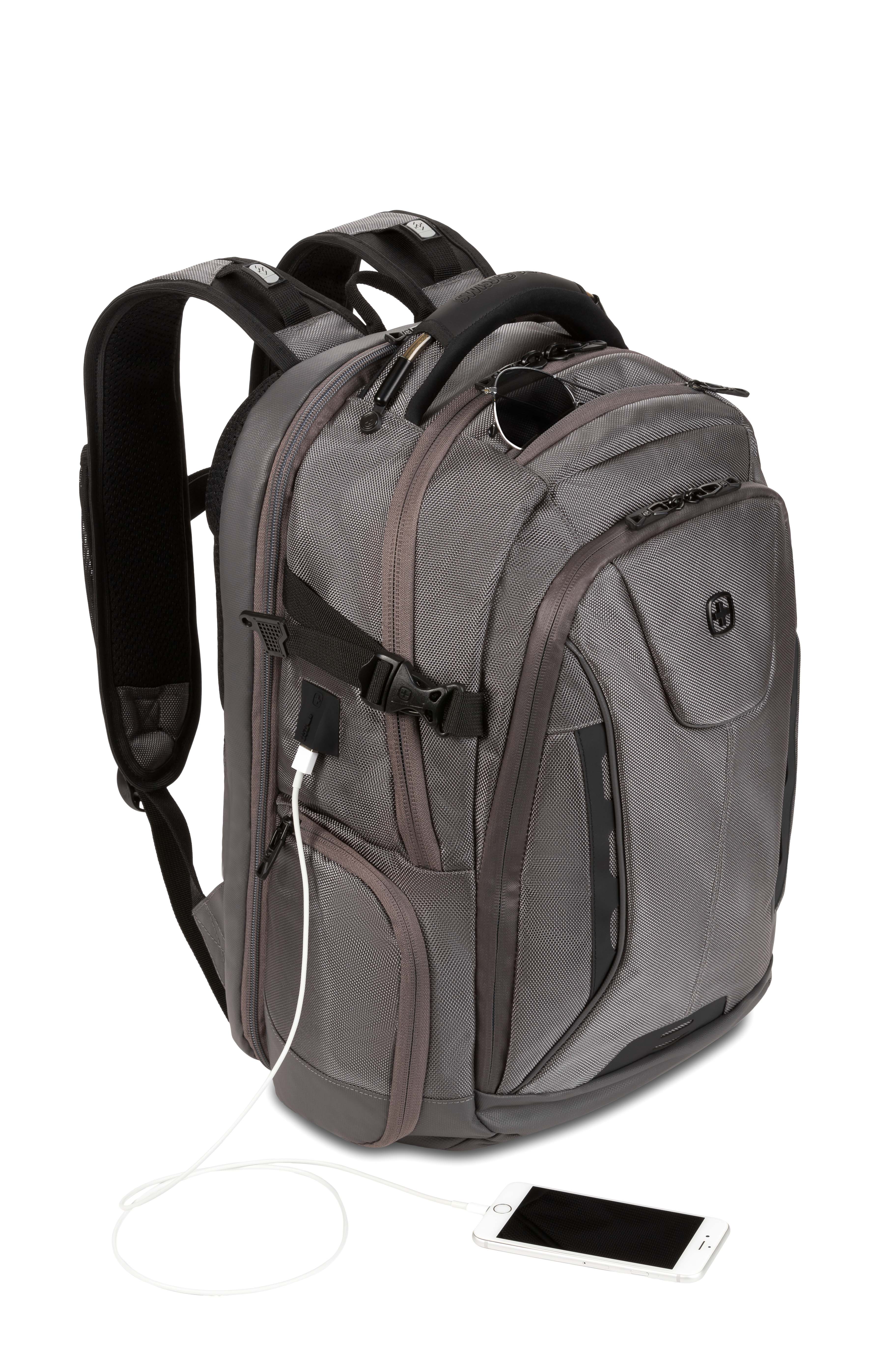 SWISSGEAR Travel Tech Elite USB ScanSmart Laptop Backpack - Image 60