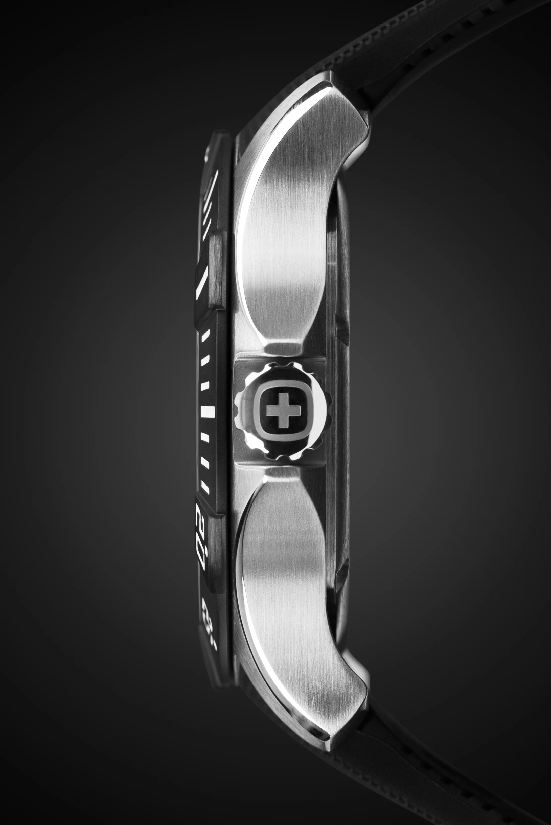 Wenger Seaforce Swiss Watch in Black with Black Dial and Black Silicone Strap - Image 4