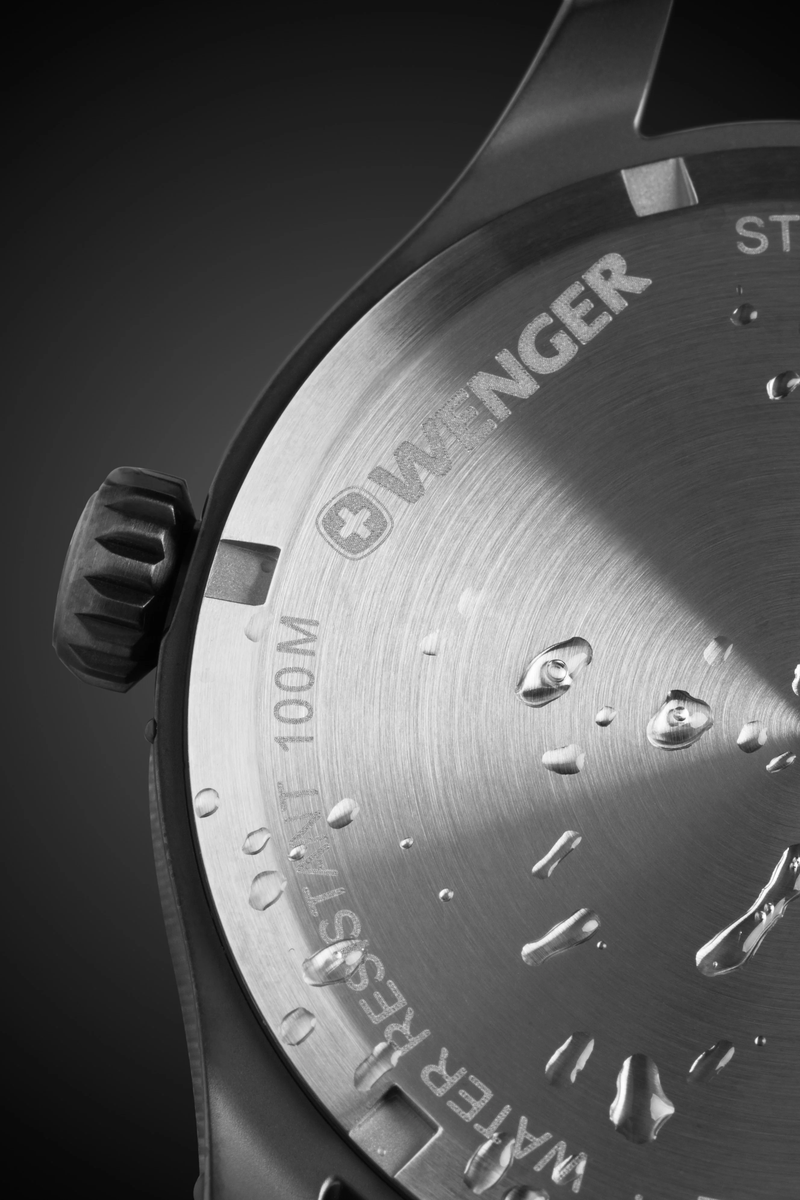 Wenger Terragraph Swiss Watch in Black Ice with White Dial and Black Leather Strap - Image 8