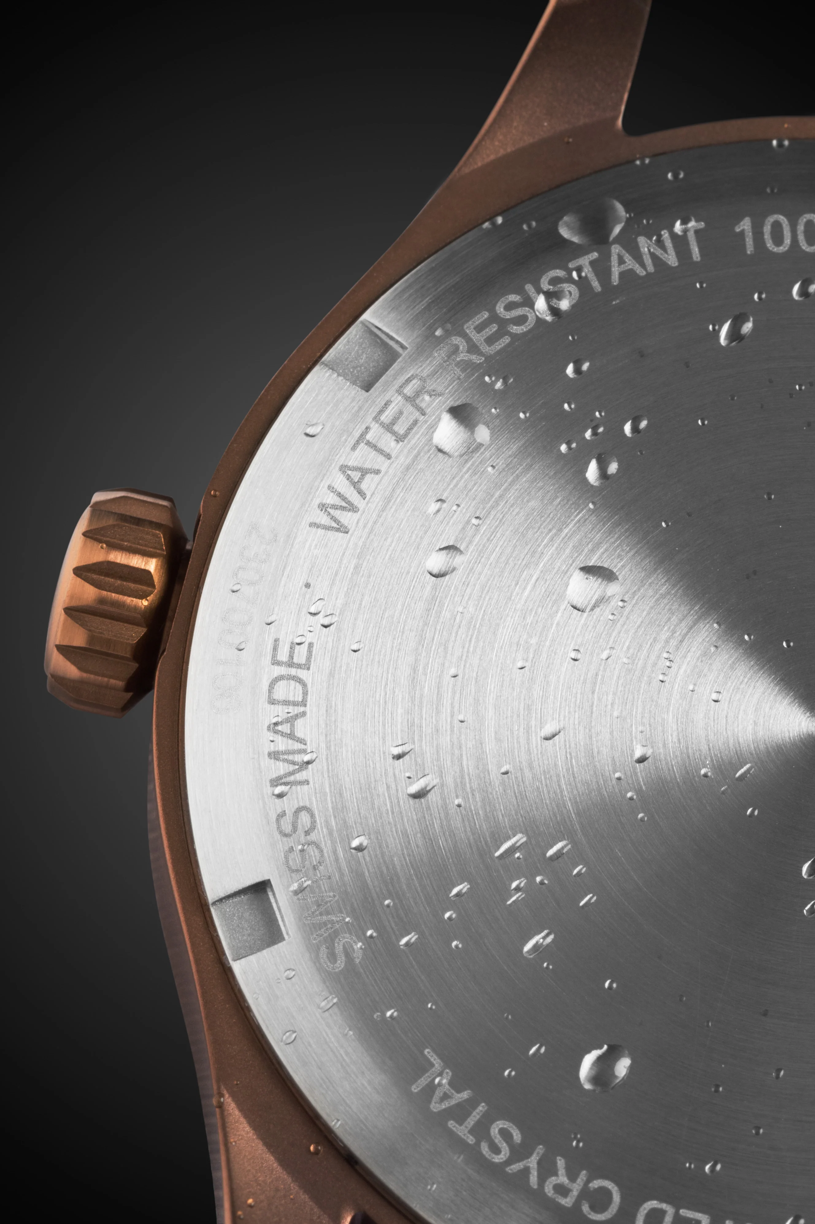 Wenger Terragraph Swiss Watch in Bronze with Black Dial and Black Silicone Strap - Image 8